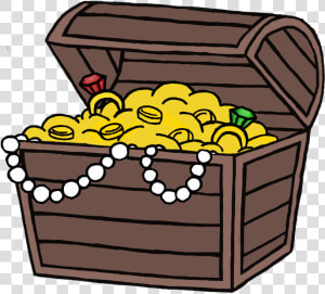 Game Chest Color   Treasure Chest Cartoon Drawing  HD Png Download