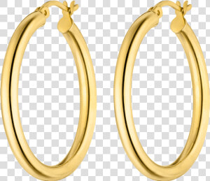 30mm Gold Plated Silver Large Hoops   Earrings  HD Png Download