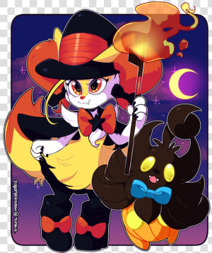 Pokemon Braixen Halloween Fan Art  HD Png Download