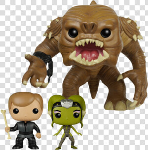 Star Wars Rancor  Luke  amp  Oola   Star Wars Rancor Pop Vinyl  HD Png Download