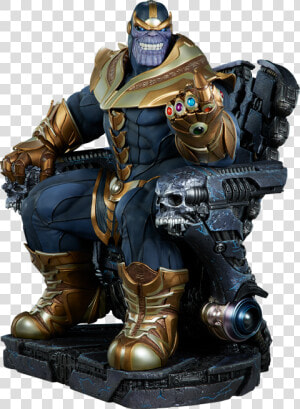 Marvel Maquette Thanos On Throne  HD Png Download