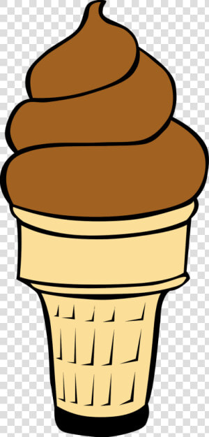 Empty Ice Cream Cone Clipart   Chocolate Ice Cream Clip Art  HD Png Download