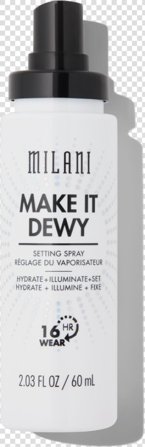 Make It Dewy 3 In 1 Setting Hydrate Spray Illuminate   Milani Make It Last Setting Spray  HD Png Download