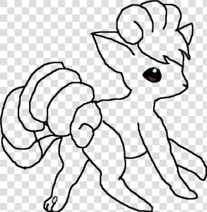 Vulpix Lineart Base   Line Art  HD Png Download