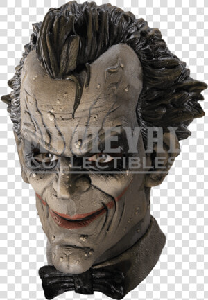 Arkham Joker Deluxe Vinyl Mask   Joker Latex Mask  HD Png Download