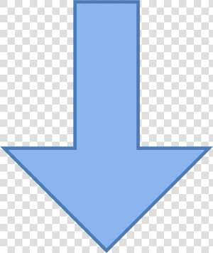 Arrow Pointing Group Thick Down Icon Free   Blue Arrow Pointing Down  HD Png Download