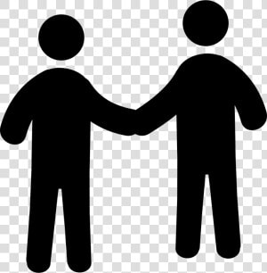 Men Shaking Hands   People Shaking Hands Icon  HD Png Download