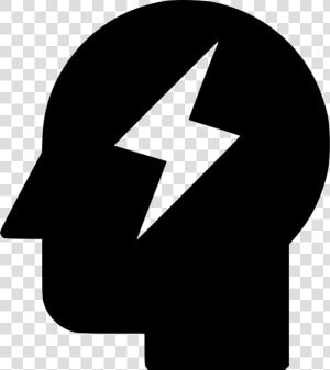 Headache Robot Power Lightning Idea Comments   Brain Thinking Icon  HD Png Download