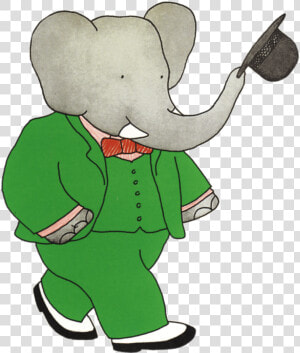 Babar The Elephant Taking Off Hat   Babar The Elephant  HD Png Download