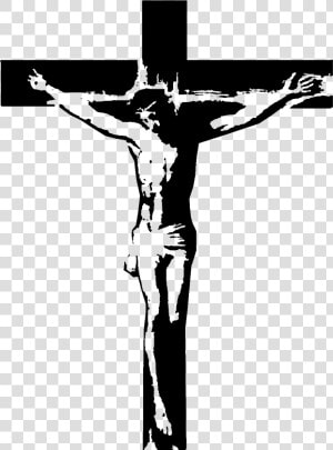 Cross Jesus Christ Clip Art Clipart Transparent Png   Jesus On Cross Silhouette  Png Download