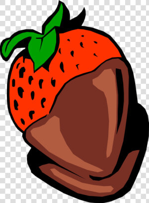 Vector Illustration Of Garden Strawberry Edible Fruit   Strawberry Chocolate Vector Png  Transparent Png