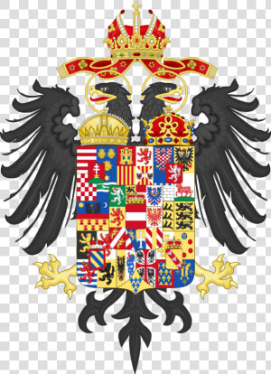 919px middle Coat Of Arms Of Maria There   Holy Roman Empire Flag  HD Png Download