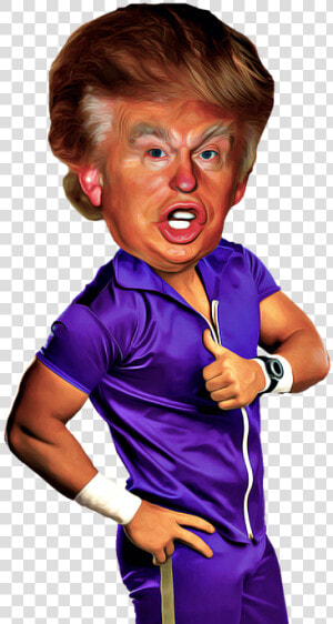 Alt Donald Trump Cartoon   Funny Looking Donald Trump  HD Png Download