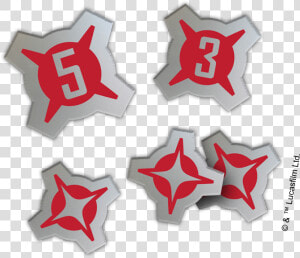 Of Acrylic Damage Tokens For Each Swiss Round They   Emblem  HD Png Download