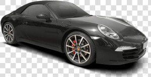 Porsche 911 Cabrio 2d Schwarz  HD Png Download