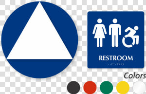 Handicap Bathroom Signs Simple Accessible Restroom   Ada Unisex Restroom Signage  HD Png Download