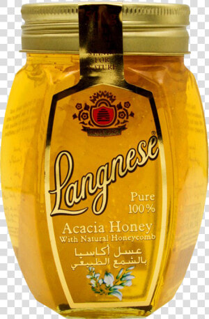 Langnese Honey Acacia With Honeycomb 500 Gm   Langnese Honey  HD Png Download