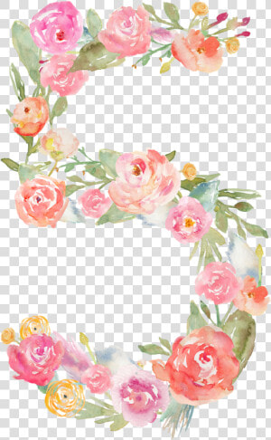  5  number  flower  pink  numbers  flowers  freetoedit   Numbers Flowers  HD Png Download