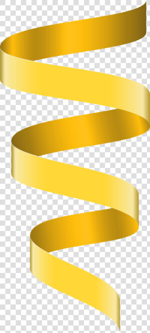 Curly Banner Ribbon Yellow   Png Banner Ribbon Yellow  Transparent Png