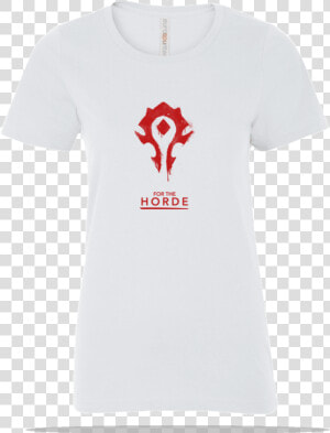 World Of Warcraft Horde Ladies Tee   Active Shirt  HD Png Download