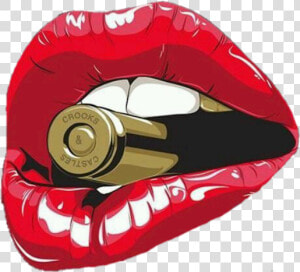  bullet  lips  red  lipstick  bitethebullet  mouth  HD Png Download