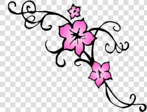 Cherry Blossom Flower Tattoo Outline   Simple Cherry Blossom Flower Drawing  HD Png Download