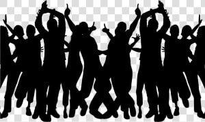 Party People Silhouette Png Clipart   Png Download   Party Silhouette Png  Transparent Png