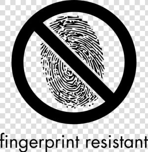 Fingerprint Resistant Sign   Fingerprint Sign  HD Png Download