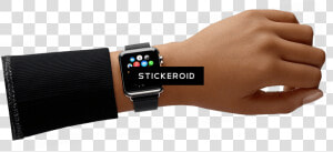 Apple Watch Hand   Analog Watch  HD Png Download