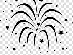 Transparent Firework Clipart   Black And White Transparent Background Fireworks Clipart  HD Png Download