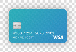 Debit Card   Blue   Visa  HD Png Download