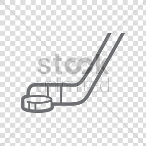 Ice Hockey Stick And Puck Vector Image   Hockey Puck On Ice Drawing  HD Png Download