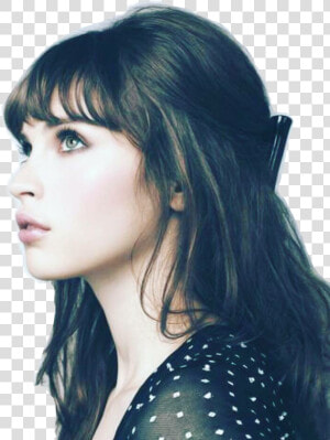  felicityjones  actress  beauty  beautiful  girl  girly   Dark Hair And Bangs  HD Png Download