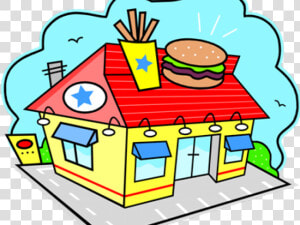 Place Clipart Restaurant   Fast Food Restaurant Clipart  HD Png Download