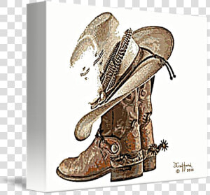 Spurs Drawing Painting Transparent Png Clipart Free   Cowboy Boot  Png Download