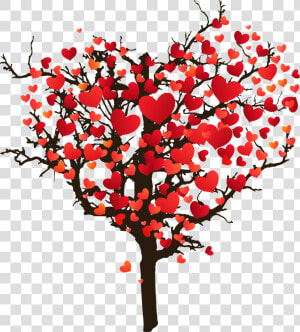  heart  tree  valentines  heart  love  valentines  valentinesday   Silhouette Couple With Heart Tree  HD Png Download