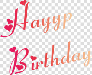 Happy Birthday Vector Free   Happy Birthday Fonts In Heart  HD Png Download