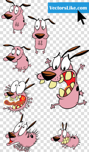 Courage The Cowardly Dog Characters   Cartoon Network Courage The Cowardly Dog Characters  HD Png Download