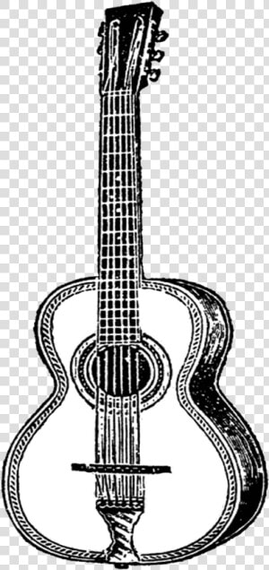 Transparent Guitar Clip Art   Black And White Guitar With Transparent Background  HD Png Download