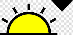 Sunrise Transparent Sun Set   Uv Protection Icon  HD Png Download