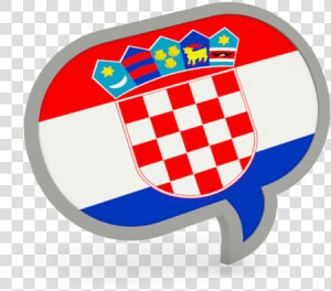 Speech Bubble Icon   Croatian Flag  HD Png Download