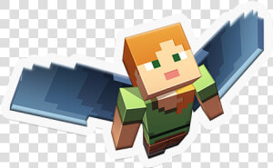 Minecraft Alex With Elytra  HD Png Download