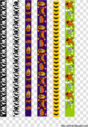 Free Printable Halloween Washi Tape Set   Halloween Washi Tape Png  Transparent Png