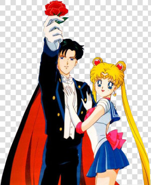 Sailor Moon And Tuxedo Mask Image   Anime Sailor Moon Tuxedo Mask  HD Png Download