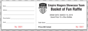 Raffle Ticket Sample1   Empire Revolution  HD Png Download