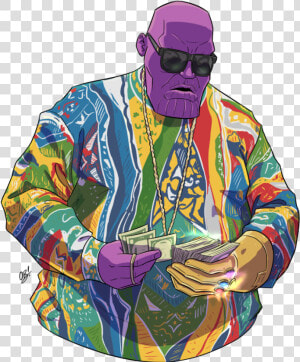 Notorious thanos Full Printfile Front  HD Png Download