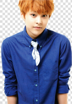 Xiumin Png Transparent Photo   Exo Xiumin Orange Hair  Png Download