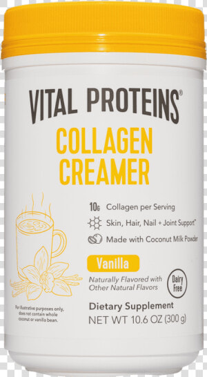 Vital Proteins Collagen Creamer Vanilla Dietary Supplement   Natural Foods  HD Png Download