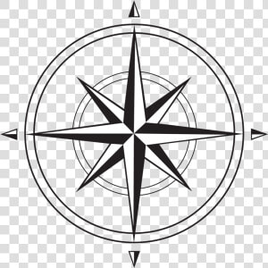 Compass Rose Lrg  HD Png Download