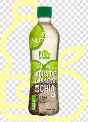 Agua De Limón Con Chía   Plastic Bottle  HD Png Download